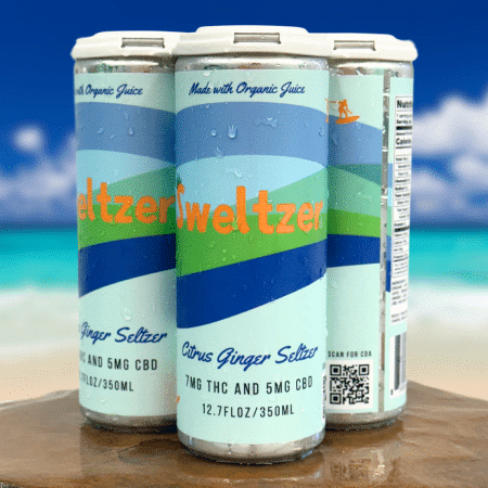Sweltzer CBD and THC Seltzer with Terpene Twist