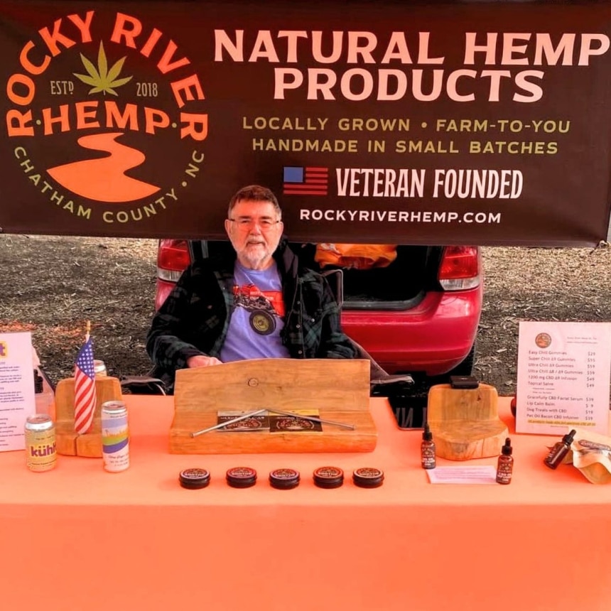 Rick at Fearrington Farmer's Market, Chatham County, NC